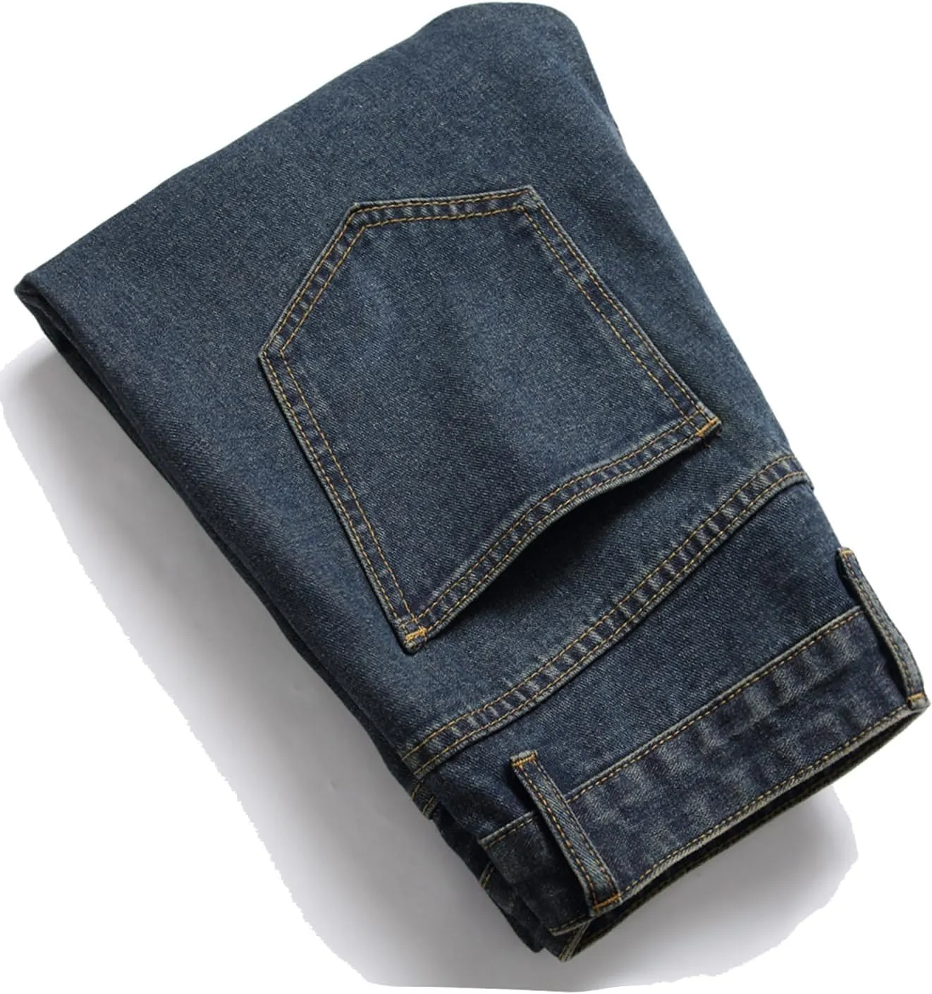 Men's Jeans Slim Fit Ripped Straight Leg Distressed Fashion Denim Pants