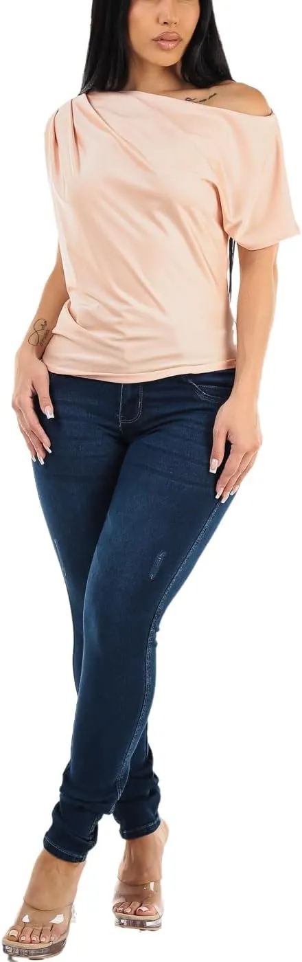 Moda Xpress Butt Lifting Skinny Jeans for Women - High Waisted Levanta Cola Push Up Jeans