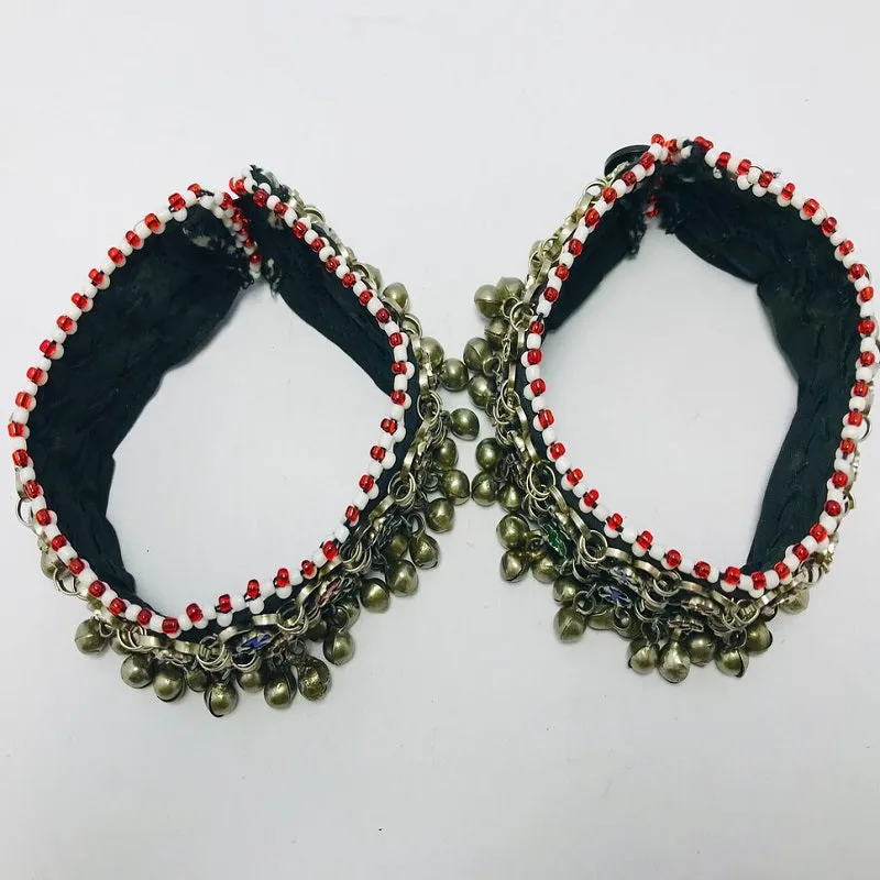 Multicolor Tribal Kuchi Boho Bells Anklets