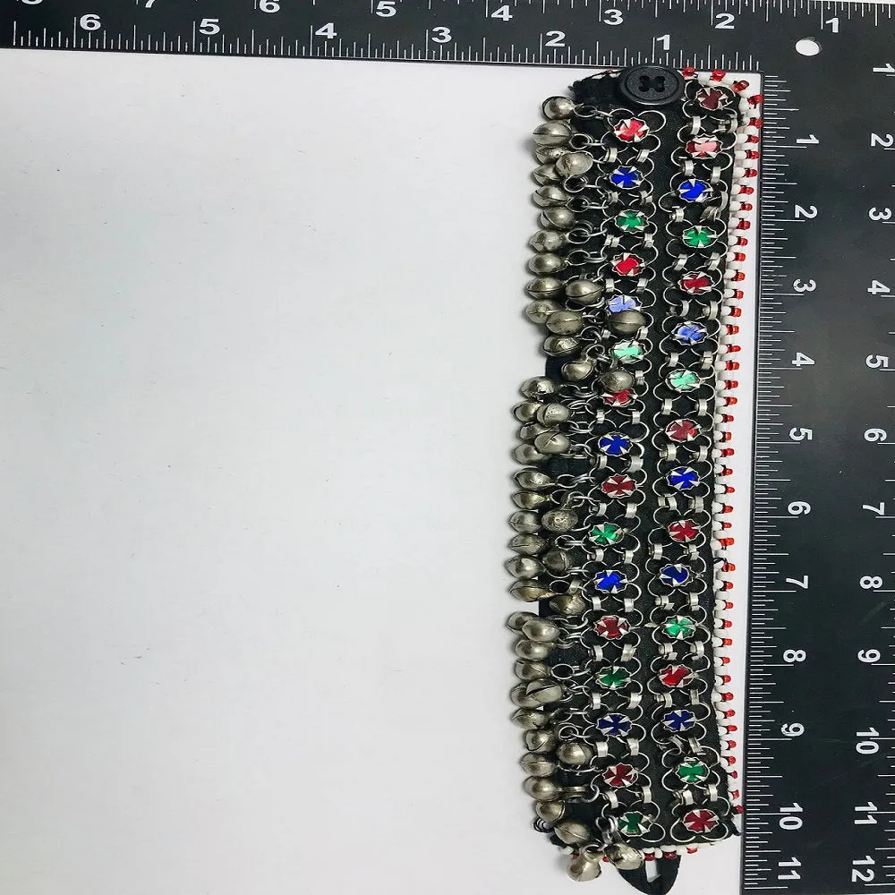 Multicolor Tribal Kuchi Boho Bells Anklets