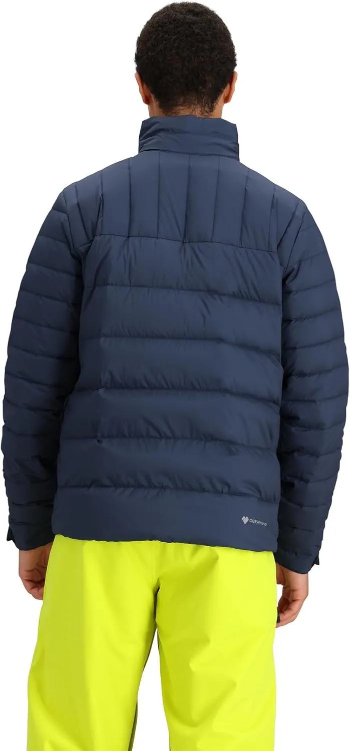 Obermeyer Klaus Down Jacket for Men - Quilted Design All Over With Center Front Zipper Closure, Cosy and Stylish Jacket