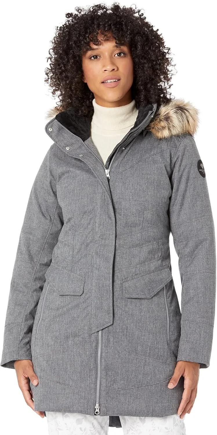 Obermeyer Sojourner Down Jacket For Women - Adjustable and Removable Hood With Long Sleeves, Stylish and Warm Winter Jacket