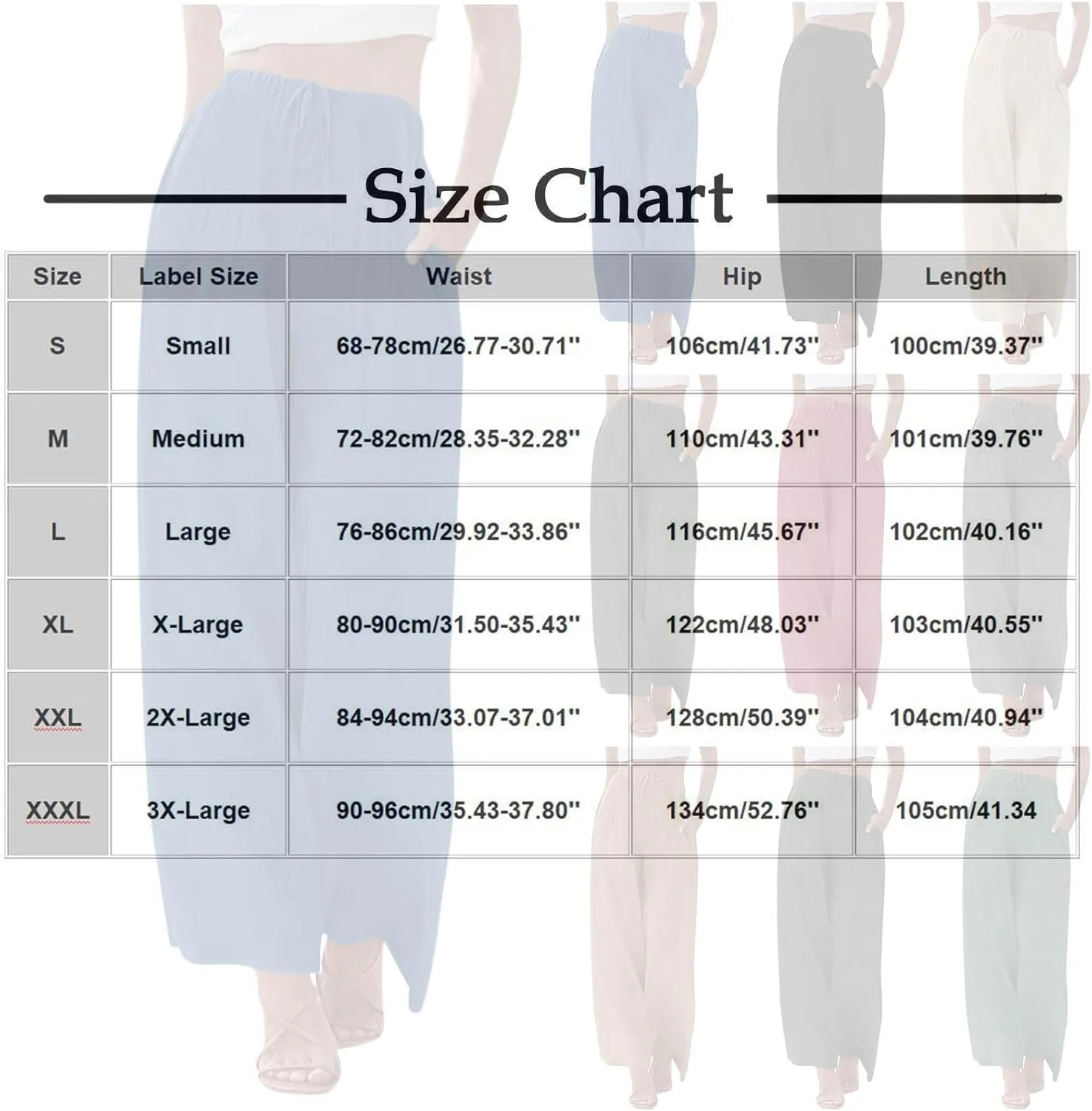 Palazzo Pants for Women High Waisted Straight Wide Leg Linen Trousers Drawstring Elastic Summer Outfits