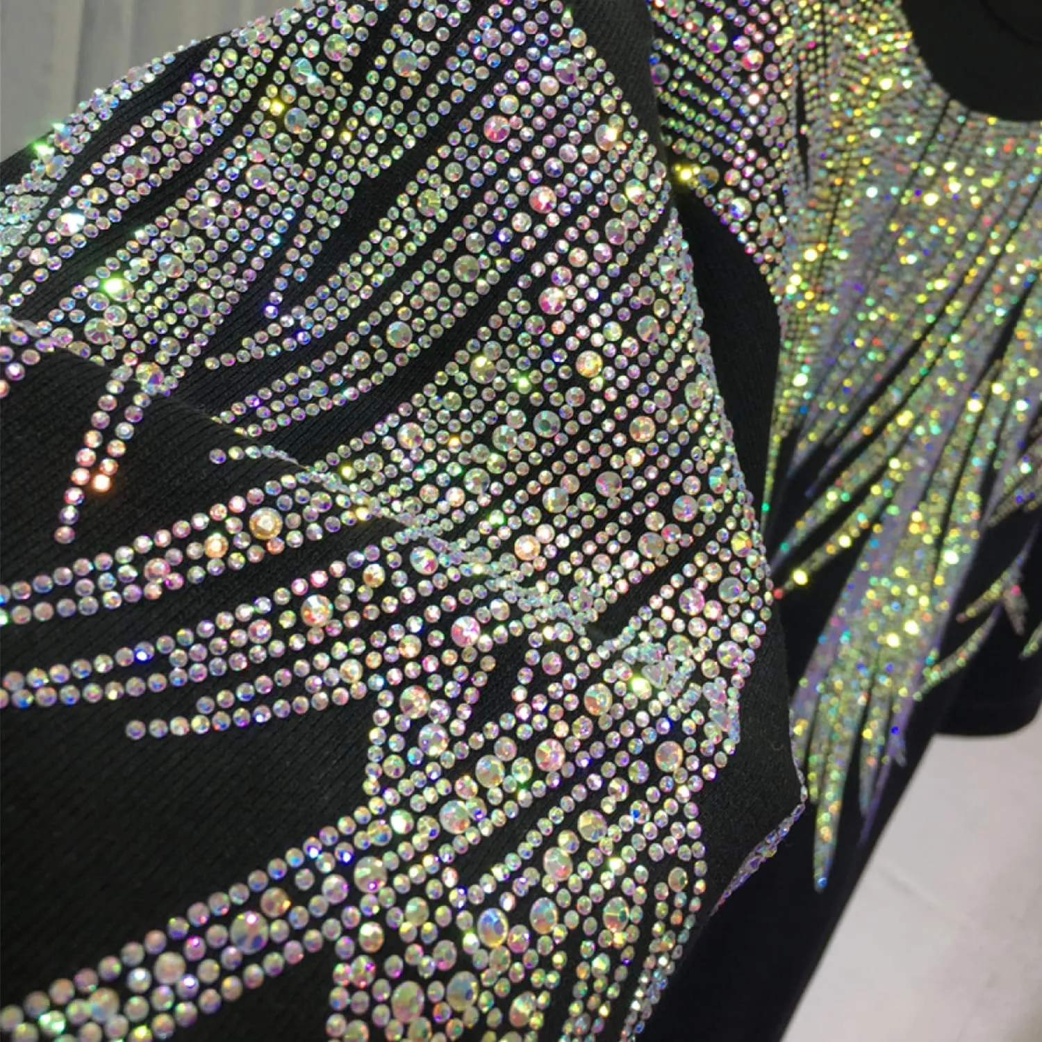 Plus Size Tshirt Dress for Women with Pockets Short Sleeve Summer Midi Dresses Rhinestone Graphic Loose Casual