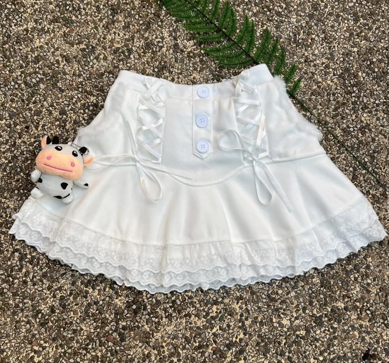 Pokn Mini Skirts Preppy Lolita Kawaii Skirts Harajuku Y2K Skirt Lace Cake Skirts Womens Ruffle Skirt Pleated Skirts