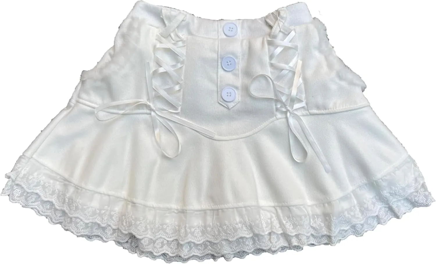 Pokn Mini Skirts Preppy Lolita Kawaii Skirts Harajuku Y2K Skirt Lace Cake Skirts Womens Ruffle Skirt Pleated Skirts