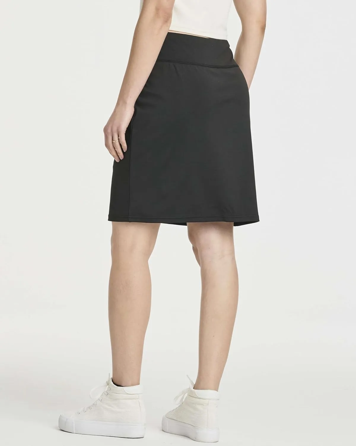 Real Essentials 3 Pack: Women's 20" Golf Skirts Knee Length Skorts Athletic Long Active Casual Pockets (Available in Plus)