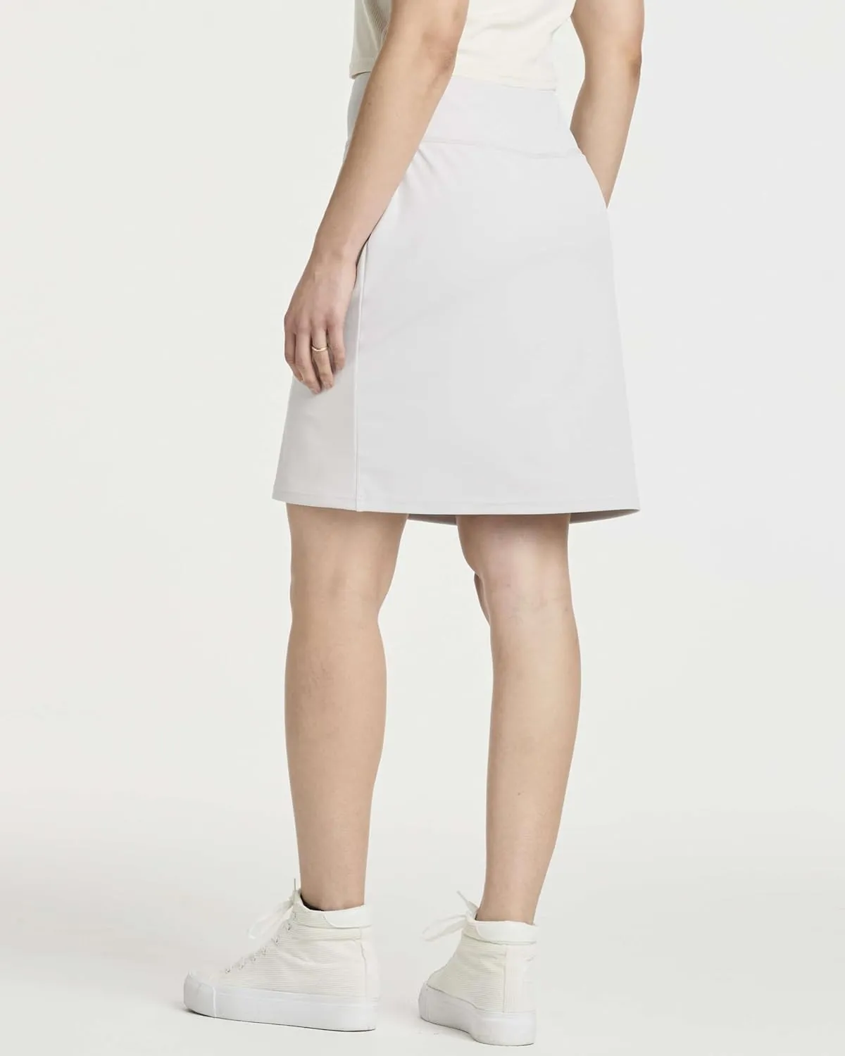 Real Essentials 3 Pack: Women's 20" Golf Skirts Knee Length Skorts Athletic Long Active Casual Pockets (Available in Plus)