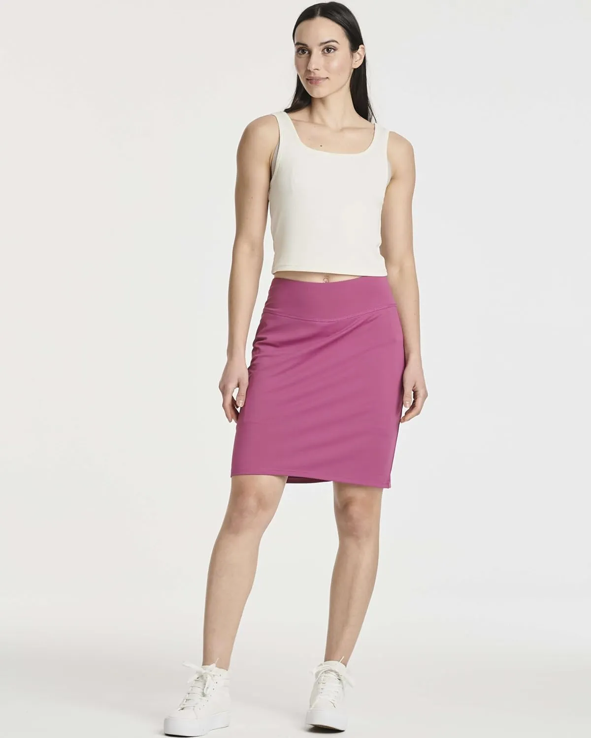 Real Essentials 3 Pack: Women's 20" Golf Skirts Knee Length Skorts Athletic Long Active Casual Pockets (Available in Plus)