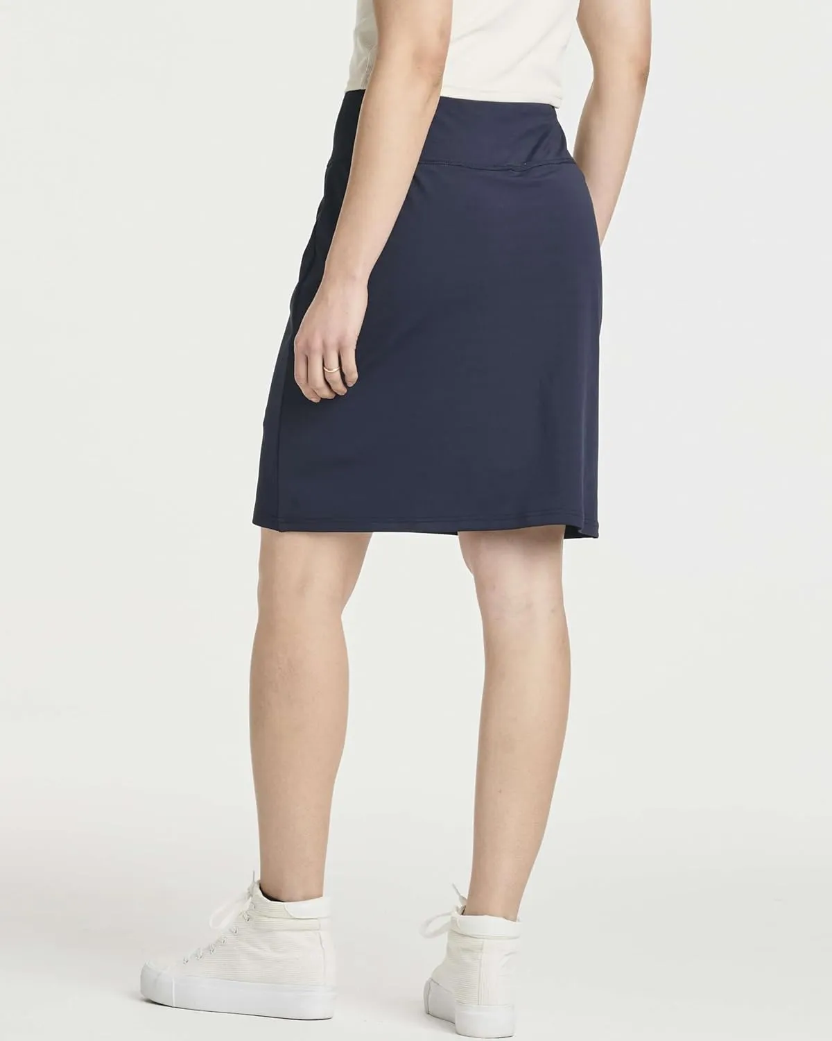 Real Essentials 3 Pack: Women's 20" Golf Skirts Knee Length Skorts Athletic Long Active Casual Pockets (Available in Plus)