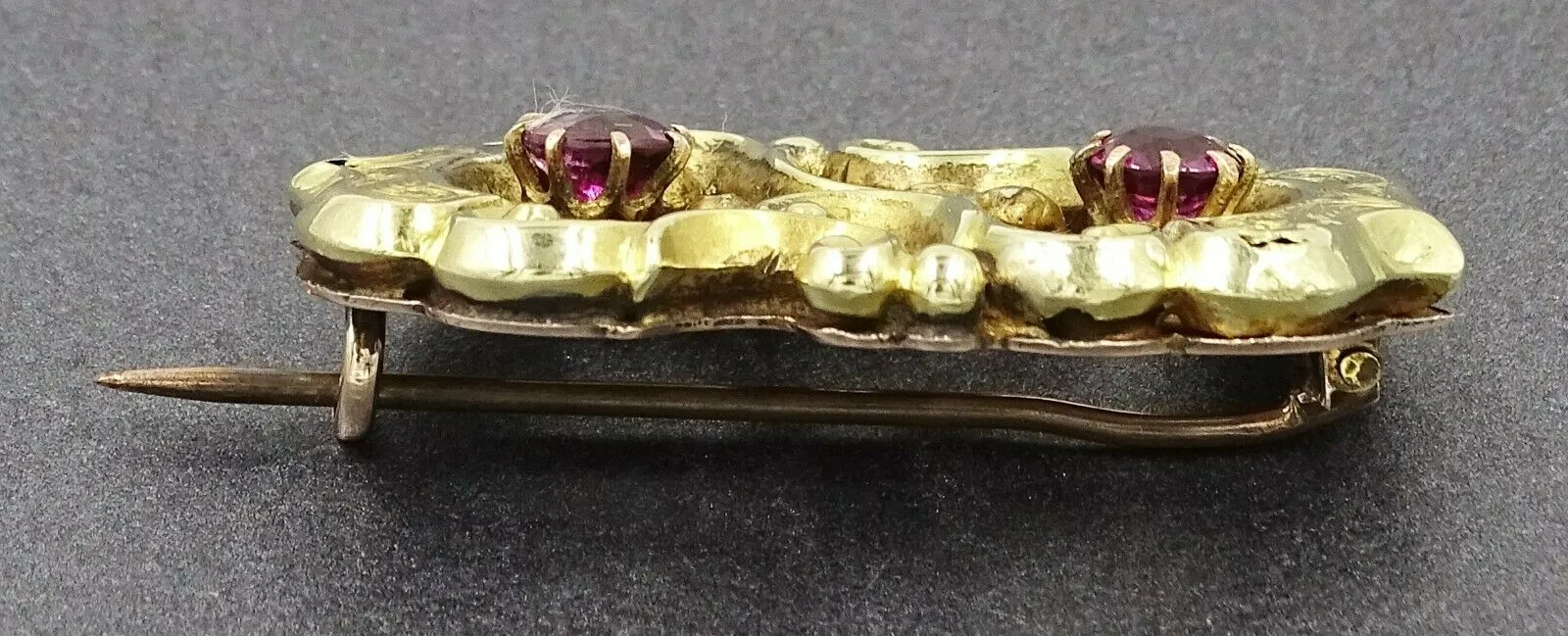 Rhodolite Garnet 9ct Yellow & Rose Gold Brooch
