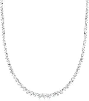 Ross-Simons 5.00 ct. t.w. Graduated Lab-Grown Diamond Tennis Necklace in 14kt White Gold