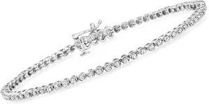 RS Pure by Ross-Simons 1.00 ct. t.w. Diamond Tennis Bracelet in Sterling Silver