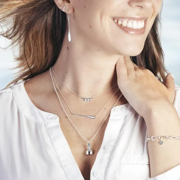Sideways Paddle Necklace