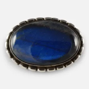 Silver Labradorite Brooch #145, Georg Jensen