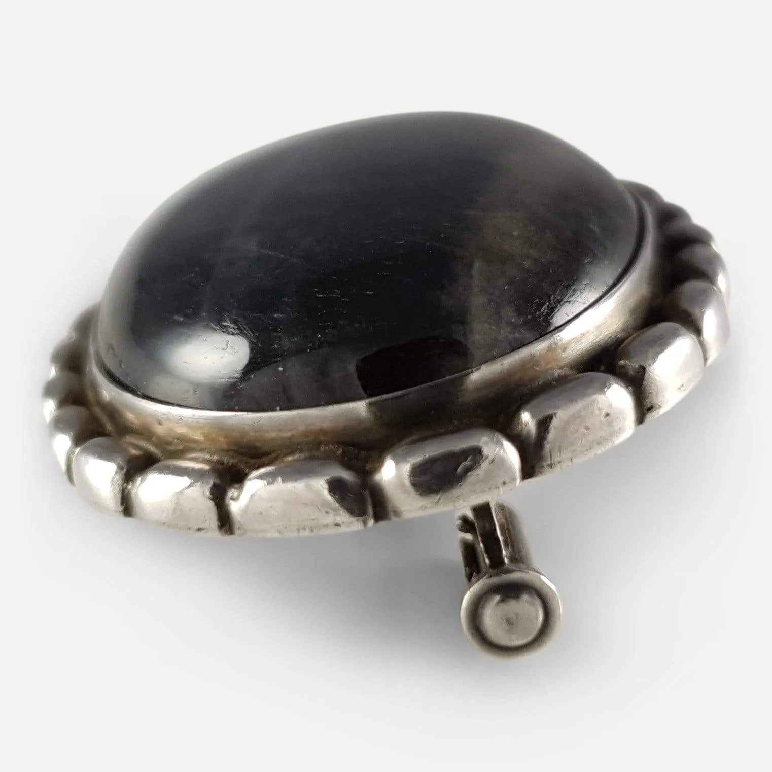 Silver Labradorite Brooch #145, Georg Jensen