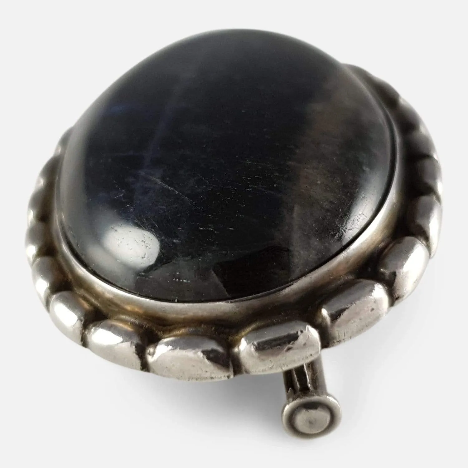 Silver Labradorite Brooch #145, Georg Jensen