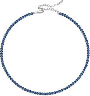 Sparkle Cubic Zirconia Crystal Choker Necklace for Women Dainty Simulated Diamond Tennis Necklace for Wedding Christmas Halloween Party Prom