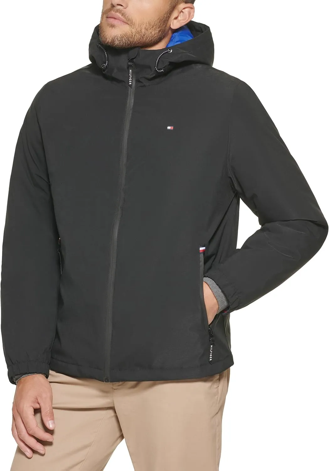 Tommy Hilfiger Men's Quilted Hooded Puffer Jacket