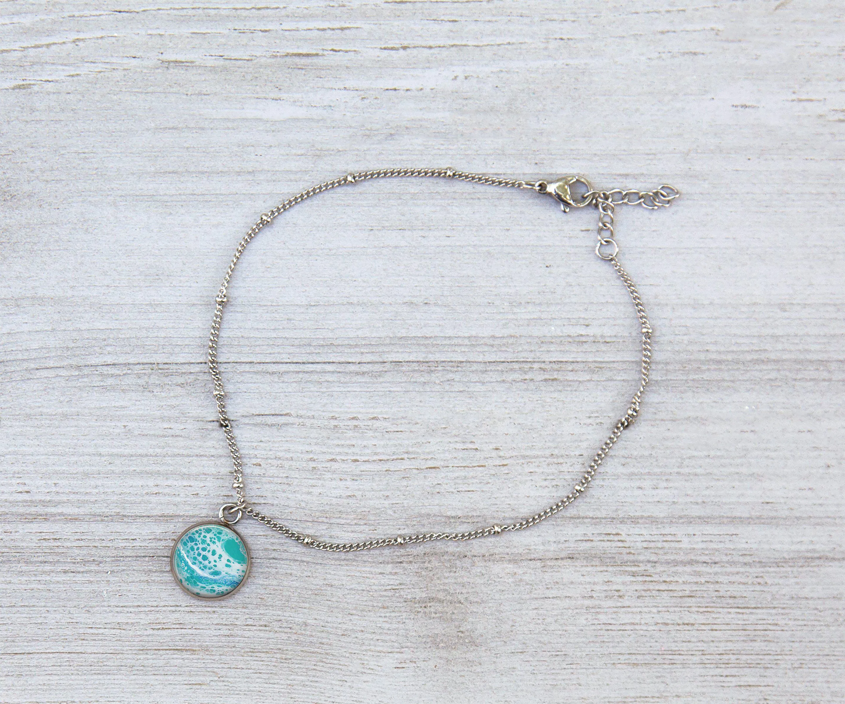 Tranquil Waters Anklet | Handmade Jewelry