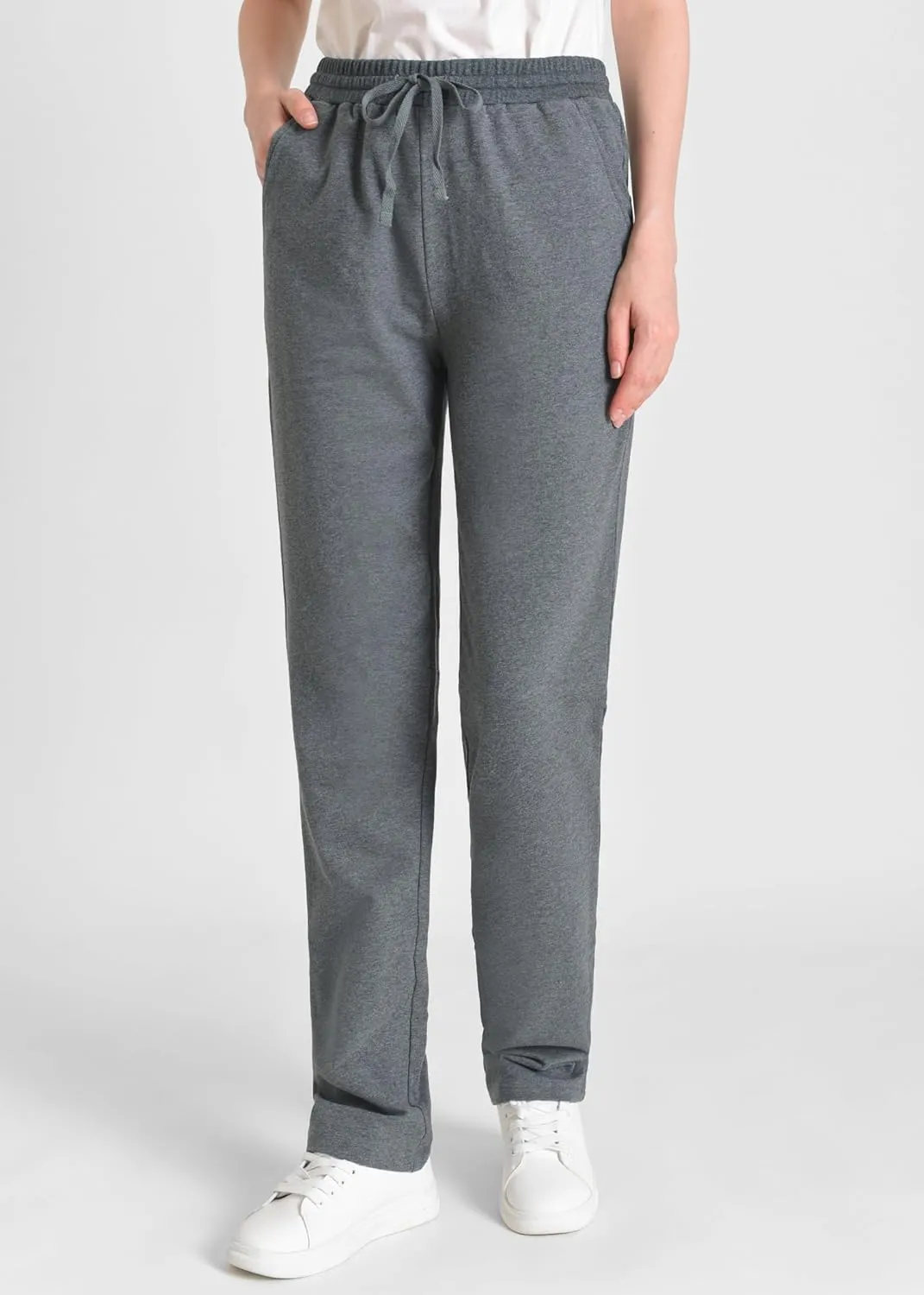 Weintee Women's 34" Inseam Tall Cotton Sweatpants with Pockets