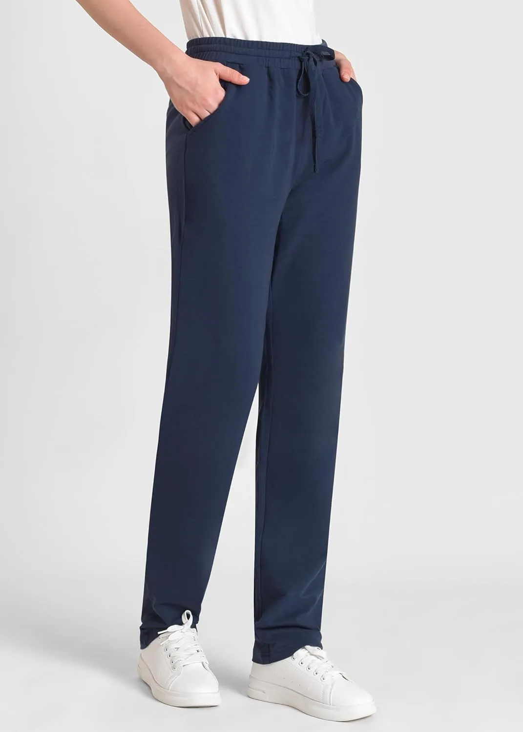 Weintee Women's 34" Inseam Tall Cotton Sweatpants with Pockets
