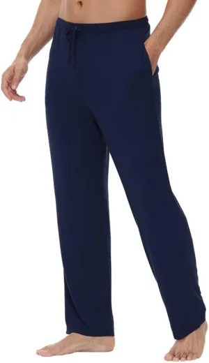 WiWi Viscose from Bamboo Men's Sleep Pant Sports Trousers with Pockets Light bottom S-XXL