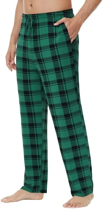 WiWi Viscose from Bamboo Men's Sleep Pant Sports Trousers with Pockets Light bottom S-XXL