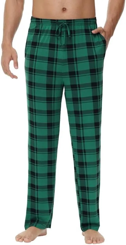 WiWi Viscose from Bamboo Men's Sleep Pant Sports Trousers with Pockets Light bottom S-XXL