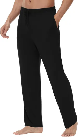 WiWi Viscose from Bamboo Men's Sleep Pant Sports Trousers with Pockets Light bottom S-XXL