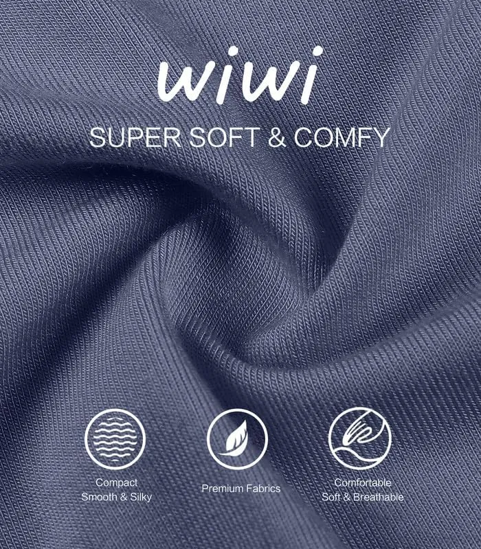 WiWi Viscose from Bamboo Men's Sleep Pant Sports Trousers with Pockets Light bottom S-XXL