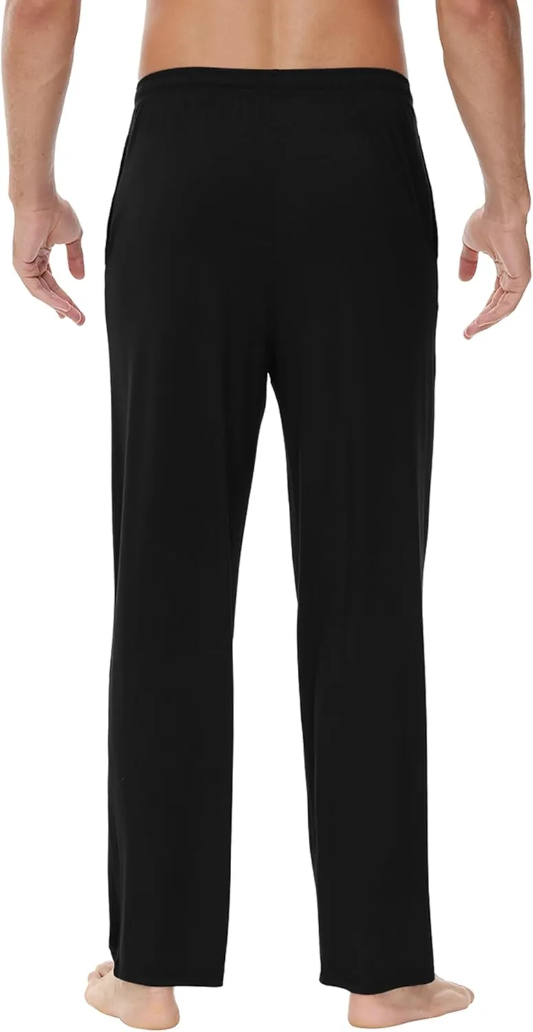 WiWi Viscose from Bamboo Men's Sleep Pant Sports Trousers with Pockets Light bottom S-XXL