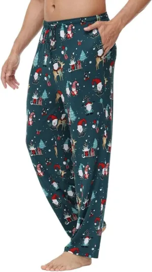 WiWi Viscose from Bamboo Men's Sleep Pant Sports Trousers with Pockets Light bottom S-XXL