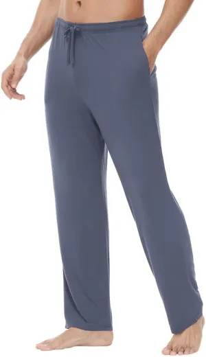 WiWi Viscose from Bamboo Men's Sleep Pant Sports Trousers with Pockets Light bottom S-XXL
