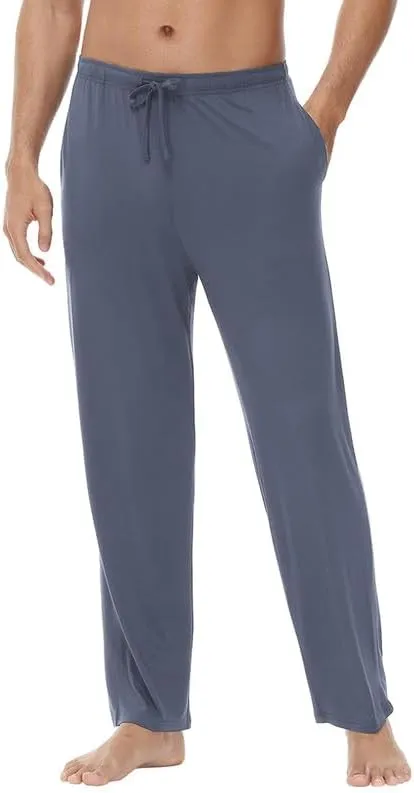 WiWi Viscose from Bamboo Men's Sleep Pant Sports Trousers with Pockets Light bottom S-XXL