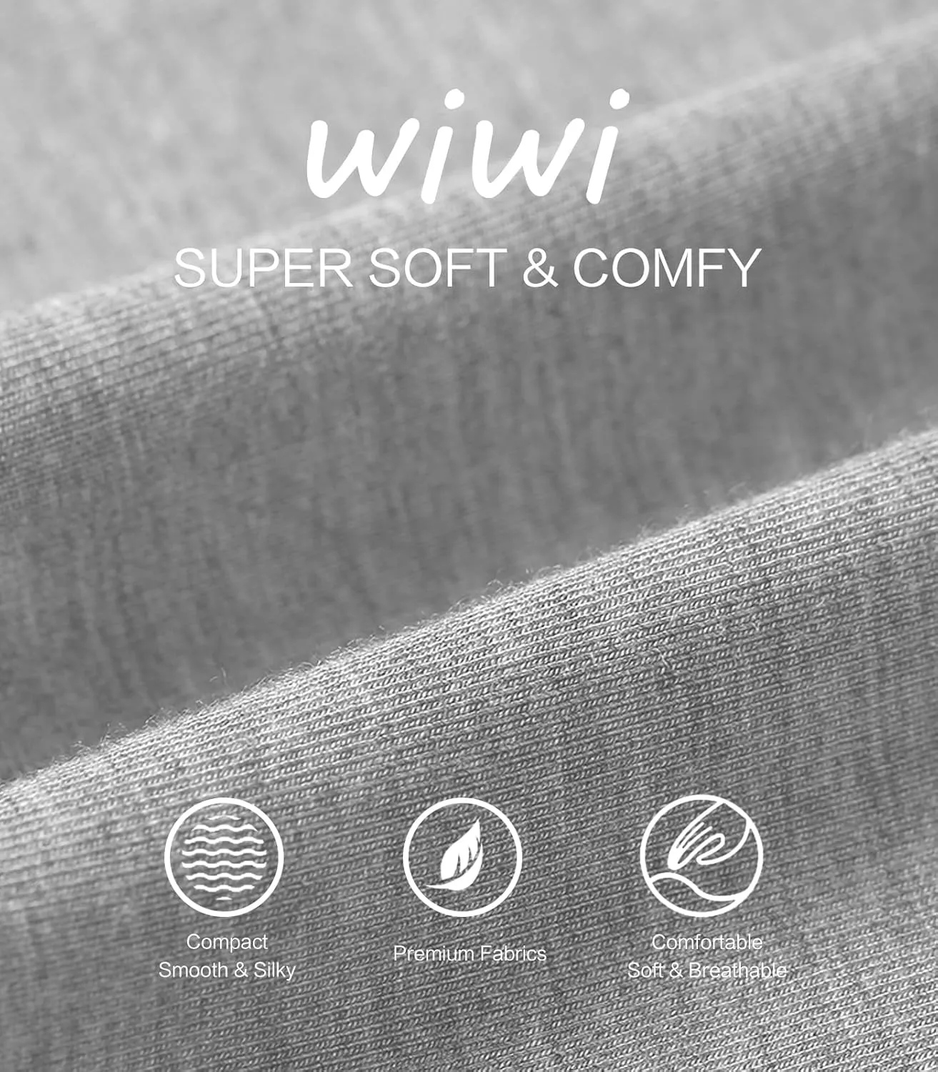 WiWi Women's Lounge Pants Wide Leg Yoga Bottoms Soft High Waist Sweatpants with Pockets Viscose from Bamboo S-XXL