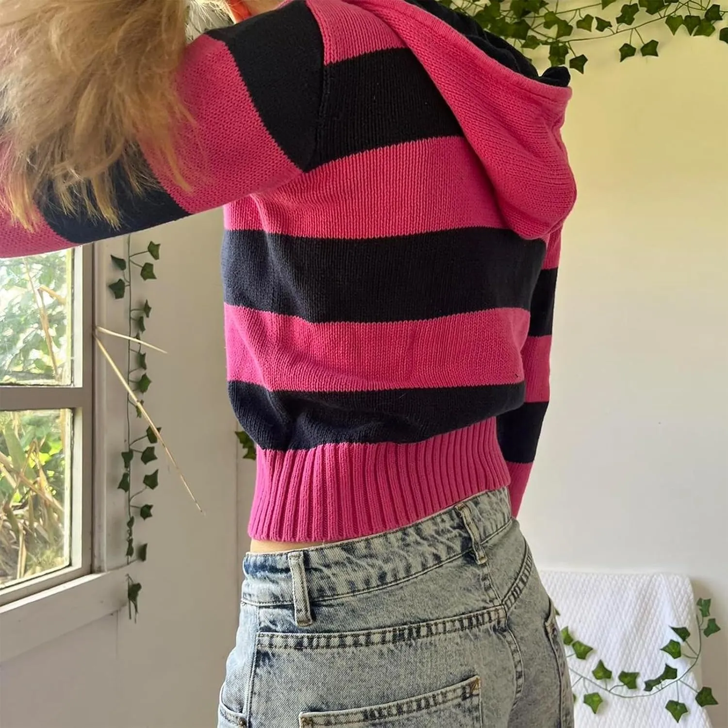 Women Vintage Hoodie Sweatshirt Y2K Zip Up Casual Oversized Punk Jackets Graphic Spider Hoodies E Girl Streetwear