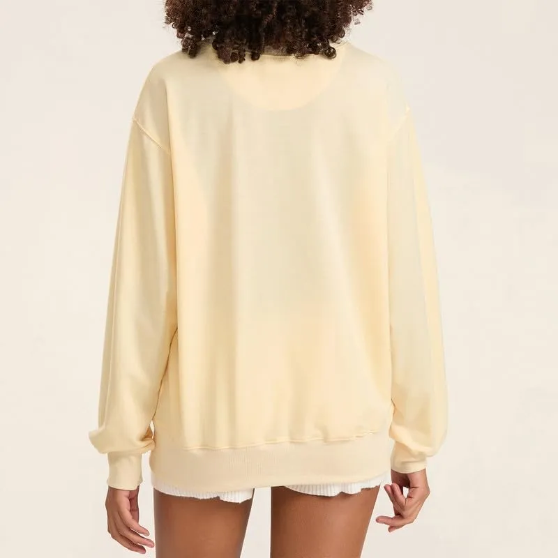 Women Y2k Graphic Print Oversized Sweatshirts Long Sleeve Crewneck Pullover Shirt Casual Fall Workout Top Clothes