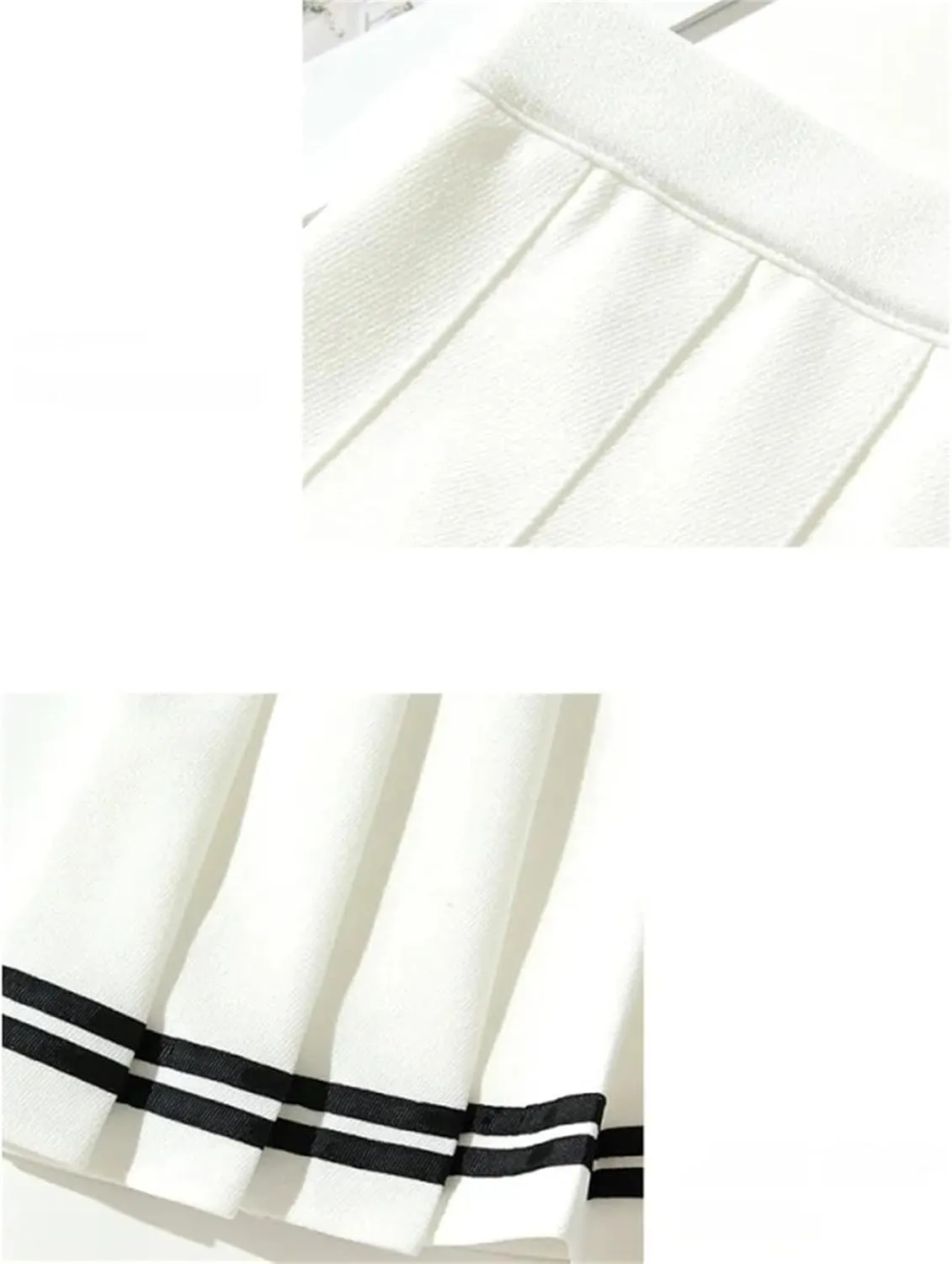 Women's High-Waisted Pleated Mini Skirt  Elastic Waist Skort for Summer School Workout Golf Running