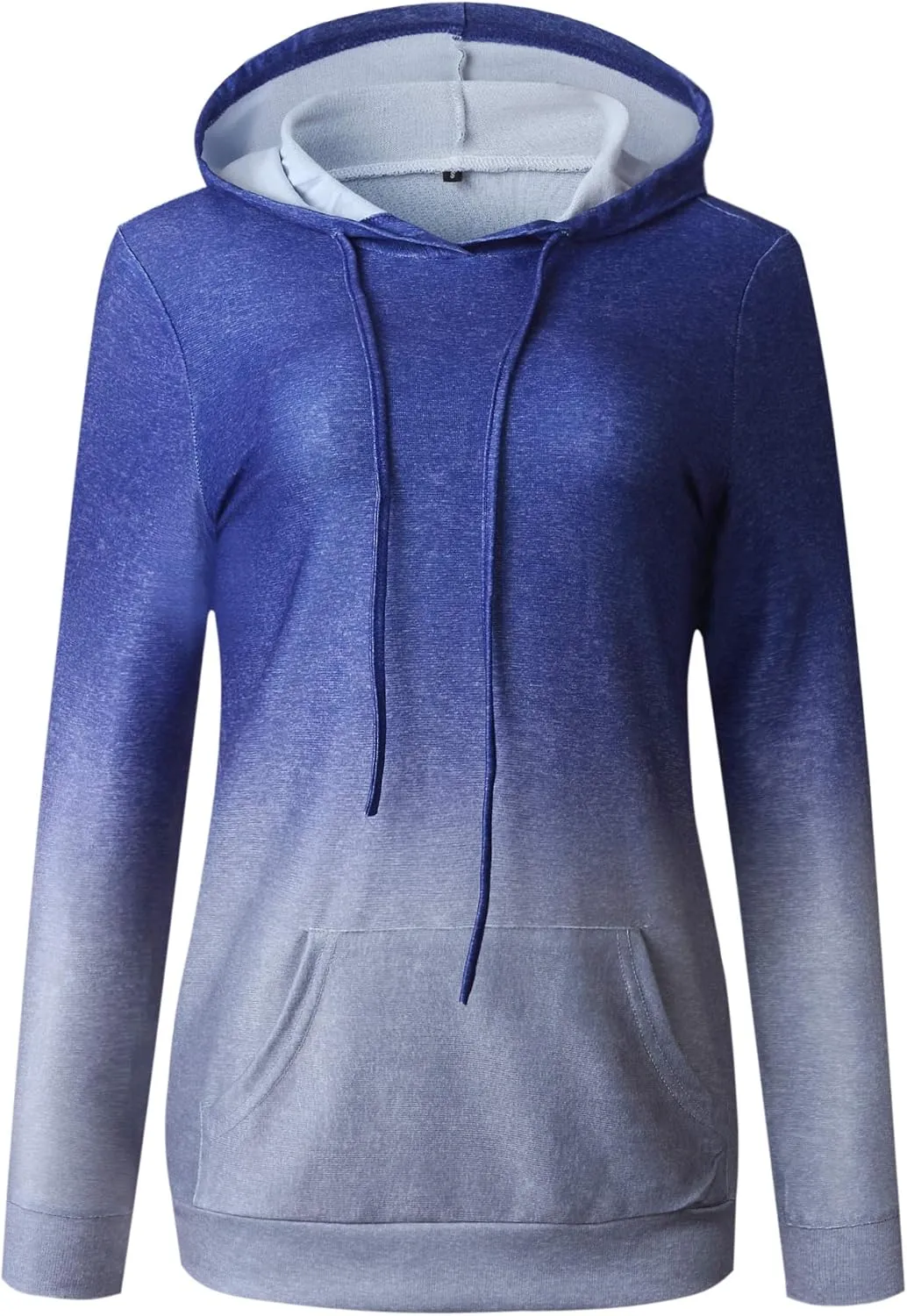 Women's Long Sleeve Tops, Tie Dye Sweatshirt, Zip Up Hoodie Oversized-Sweatshirts Pullover