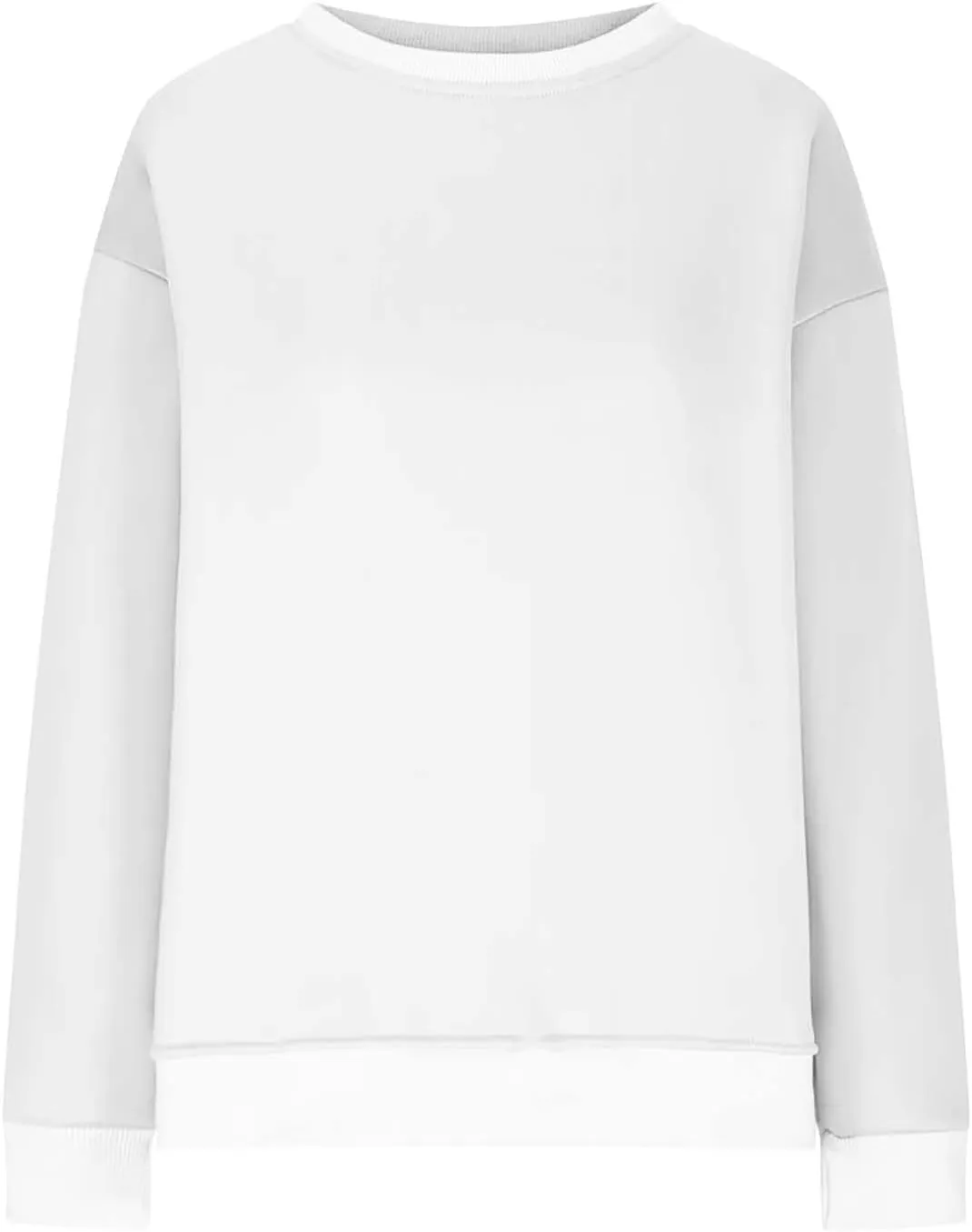 Womens Oversized Sweatshirts Side Slit Crewneck Long Sleeve Tops Loose Pullover 2024 Fall Women Extra