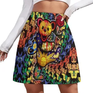 Women's Summer Casual Midi Short Skirt Ladies Funny Patterns