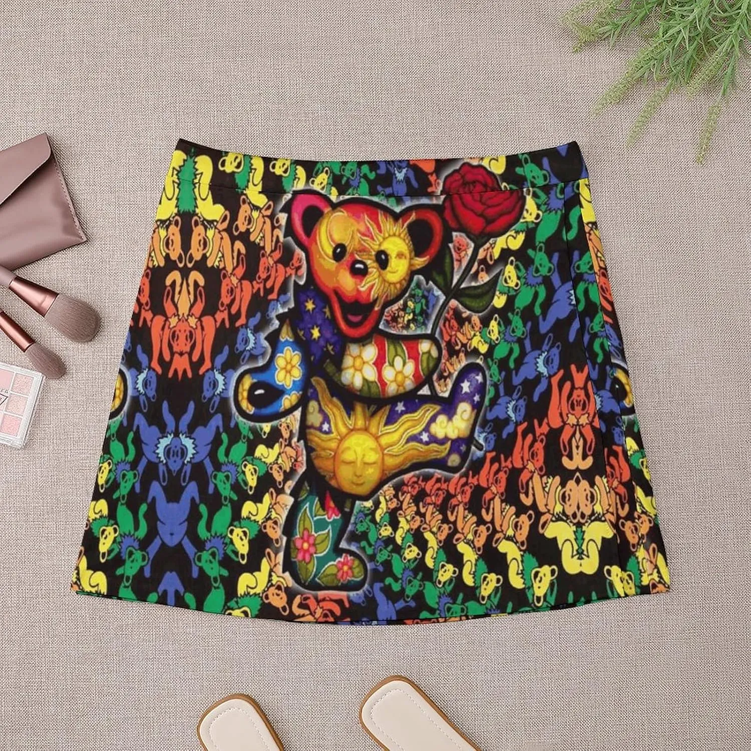 Women's Summer Casual Midi Short Skirt Ladies Funny Patterns