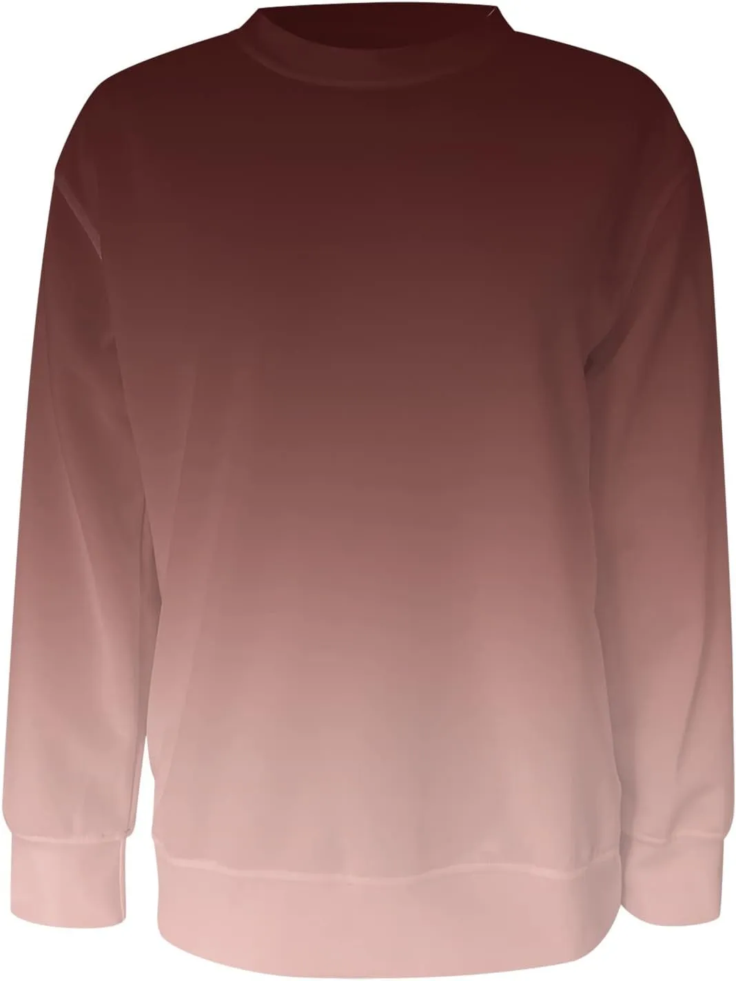 Womens Sweatshirts Crewneck Loose Fitting Tops Long Sleeve Color Block Casual Lightweight Shirts Pullover Blouses