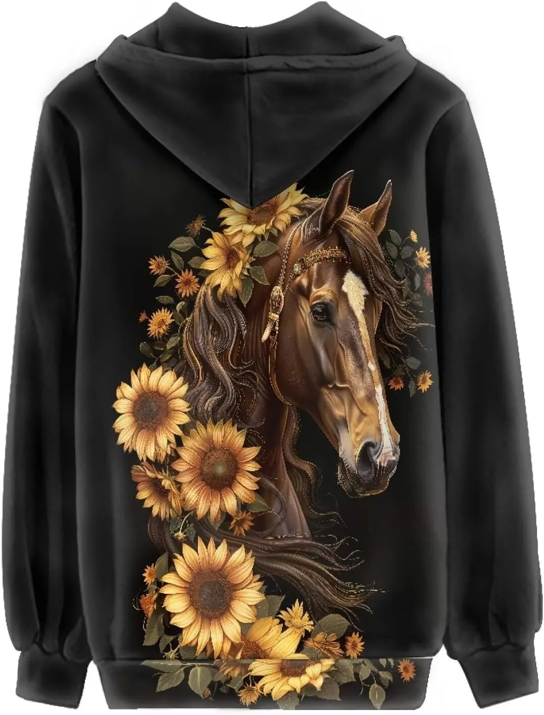 YEXIATODO Casual Hoodie for Women Zipper Hooded Sweatshirt Pullover with Pocket