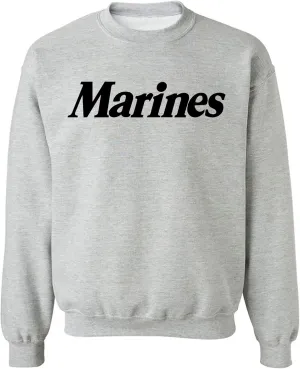 zerogravitee Marines Crewneck Sweatshirt in Gray