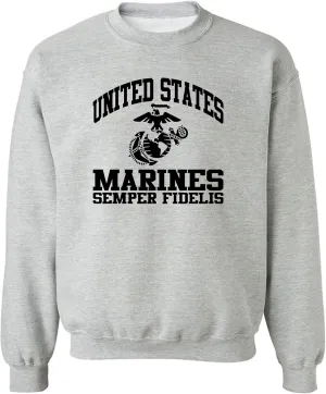 zerogravitee US Marines Semper Fidelis Crewneck Sweatshirt