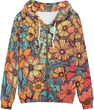 Zip Up Hoodie Y2K Women Oversized Hoodies Fall Tops Womens Jackets Full Zip Hooded Sweatshirt